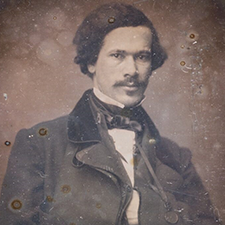Portrait of Dr. Louis Charles Roudanez; ca. 1857; daguerreotype; gift of Mark Charles Roudané, 2017.0201 L’Union (detail); October 31, 1857; gift of Elizabeth L. Franklin, 2003.0080.4