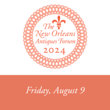 The New Orleans Antiques Forum 2024 logo Friday, August 9