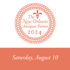 The New Orleans Antiques Forum 2024 Logo Saturday, August 10